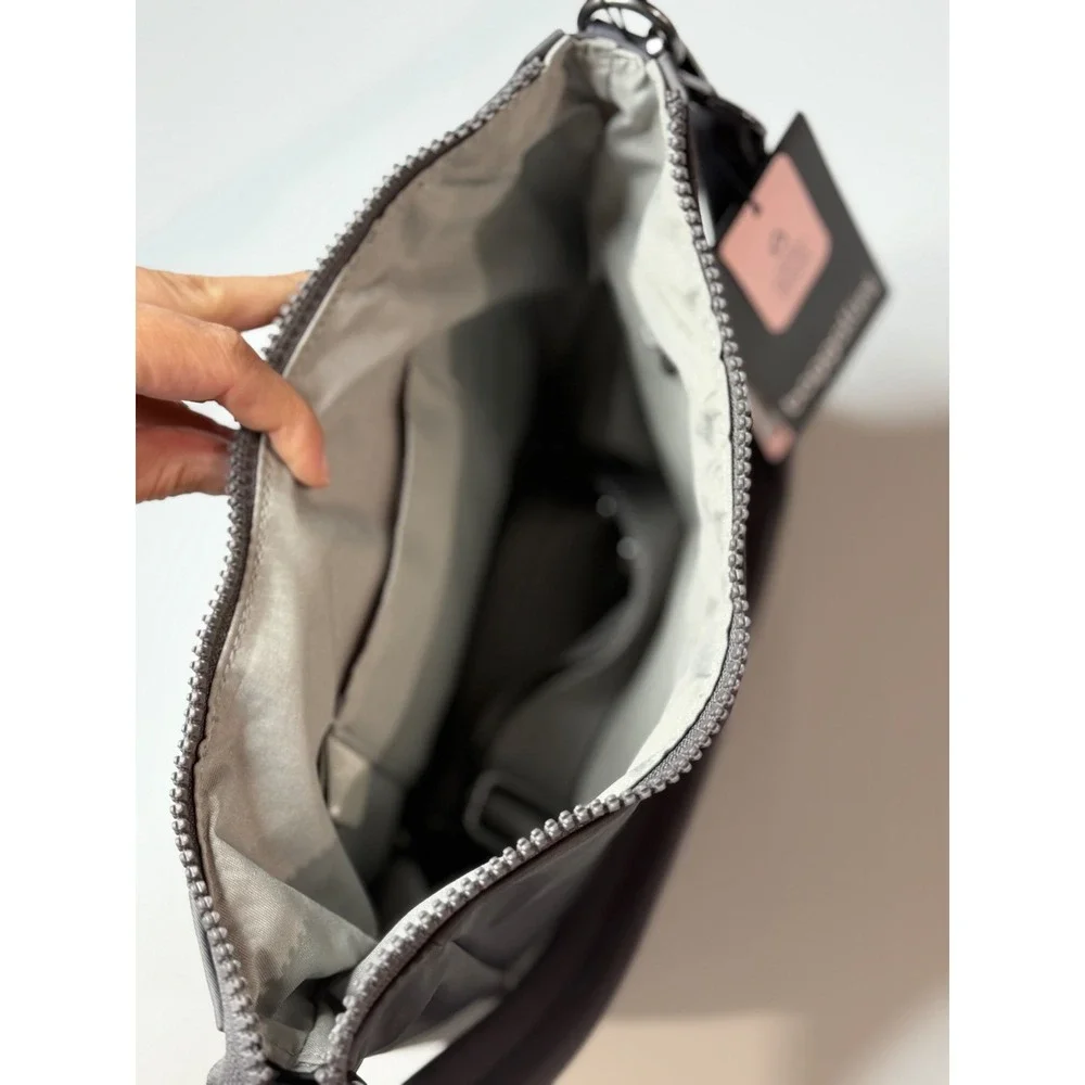 Baggallini Nolita‎ Convertible Crossbody Smoke Grey RFID Travel Bag Comfort